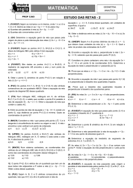 Lista de Matemática