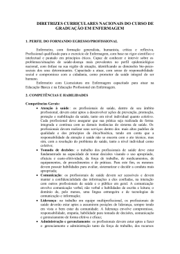 DIRETRIZES CURRICULARES NACIONAIS DO CURSO DE
