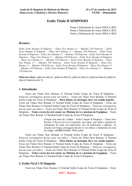 Estilo T&iacute;tulo II SIMP&Oacute;SIO - Intranet