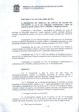 0471/2013 - Tribunal de Contas do Estado do Tocantins