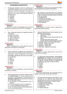 Prova - Engenheiro Agr&ocirc;nomo
