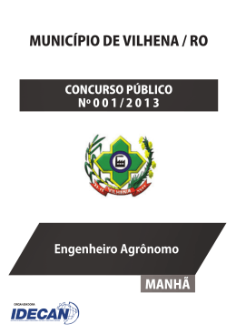 ENGENHEIRO AGRÔNOMO