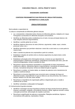 Engenheiro Agr&ocirc;nomo - PRGDP