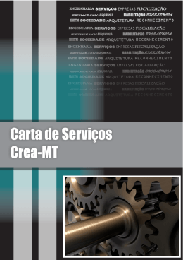 Carta de Serviços - Crea-MT
