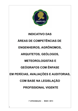 indicativo das &aacute;reas de compet&ecirc;ncias de engenheiros - ibape-go