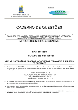 Engenheiro Agr&ocirc;nomo - Copese