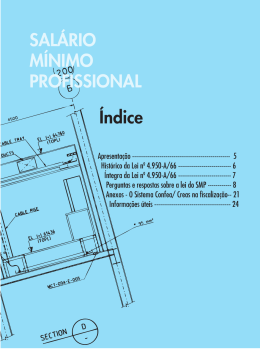 &Iacute;ndice SAL&Aacute;RIO M&Iacute;NIMO PROFISSIONAL