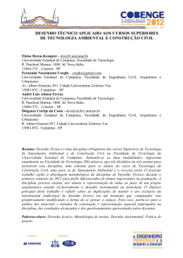 desenho t&eacute;cnico aplicado aos cursos superiores de