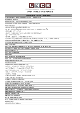 Relação de Empresas Parceiras 2015