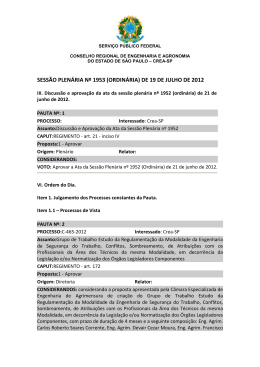 4 - ORDEM DO DIA JULHO - Crea-SP