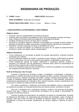 ENGENHARIA DE PRODU&Ccedil;&Atilde;O