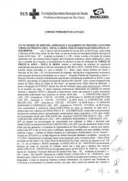 ATA - Fundação Municipal de Saúde de Rio Claro