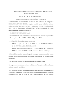 Edital do Enem 2012