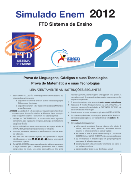 Simulado Enem 2012