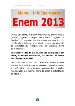 Manual Enem 2013