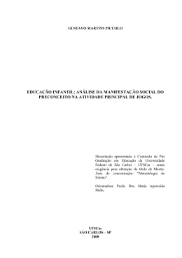 educa&ccedil;&atilde;o infantil - UFSCar - Universidade Federal de S&atilde;o Carlos