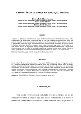 a import&acirc;ncia da dan&ccedil;a na educa&ccedil;&atilde;o infantil
