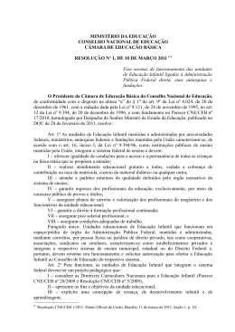 Resolução CNE/CEB nº 1, de 10 de março de 2011