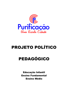 PROJETO POL&Iacute;TICO PEDAG&Oacute;GICO
