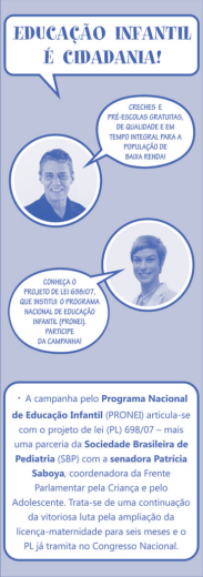 EDUCA&Ccedil;&Atilde;O INFANTIL &Eacute; CIDADANIA!