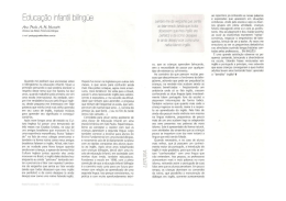 Educa&ccedil;&atilde;o Infantil Bil&iacute;ngue