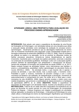 atividade lúdica: uma proposta para avaliação do - Abenfo-CE