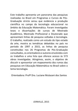 Gradua&ccedil;&atilde;o stricto sensu - Departamento de Matem&aacute;tica | UDESC