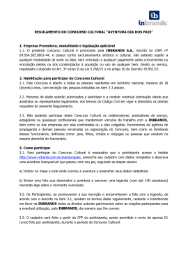 REGULAMENTO DO CONCURSO CULTURAL “AVENTURA DIA