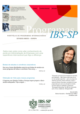 Fa&ccedil;a do portf&oacute;lio de cursos e escolha o - IBS-SP