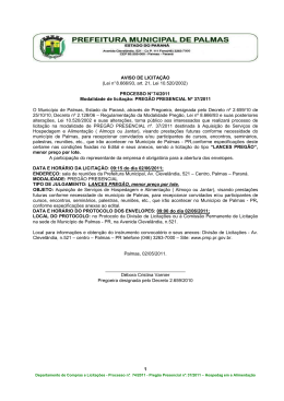 Preg&atilde;o Presencial - 37-2011