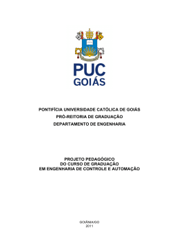 PONTIF&Iacute;CIA UNIVERSIDADE CAT&Oacute;LICA DE GOI&Aacute;S PR&Oacute;