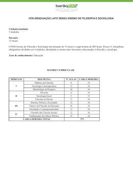 P&Oacute;S-GRADUA&Ccedil;&Atilde;O LATO SENSU ENSINO DE FILOSOFIA E