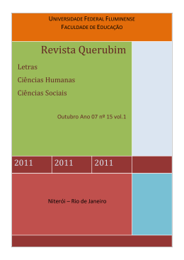 Revista Querubim - Universidade Federal Fluminense