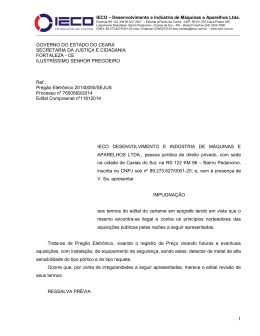 do objeto do edital - SEPLAG - Sistema de Divulga&ccedil;&atilde;o de Licita&ccedil;&otilde;es