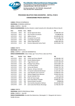 PROCESSO SELETIVO PARA DOCENTES &ndash; EDITAL 27/2014