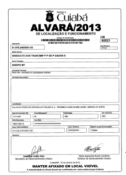 Cuiab&aacute; - SINDPD-MT