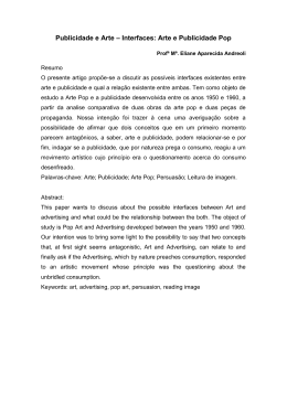 Publicidade e Arte &ndash; Interfaces: Arte e Publicidade Pop