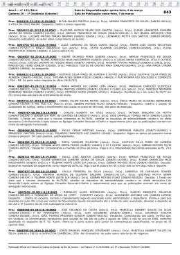 Ano 6 &ndash; n&ordm; 122/2014 Data de Disponibiliza&ccedil;&atilde;o: quinta