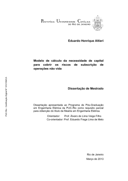 Eduardo Henrique Altieri Modelo de c&aacute;lculo da necessidade de