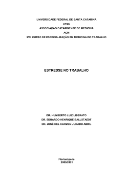 Estresse no trabalho
