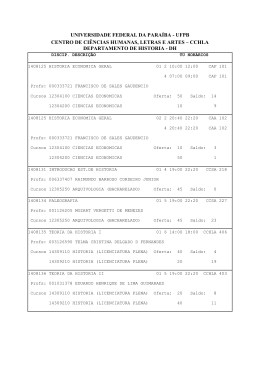 dh - CCHLA - Universidade Federal da Para&iacute;ba