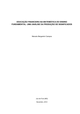 Educação financeira na matemática do ensino fundamental