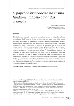 O papel da brincadeira no ensino fundamental pelo olhar