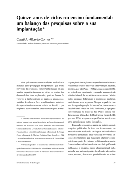 Quinze anos de ciclos no ensino fundamental: um balan&ccedil;o