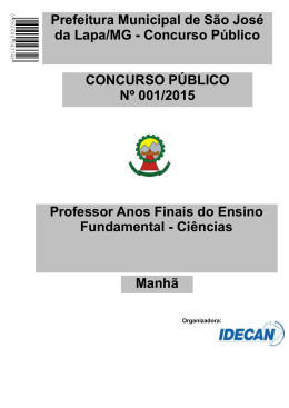 Professor Anos Finais do Ensino Fundamental