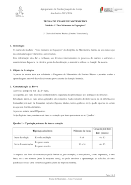 Matemática(Módulo 1) - Agrupamento de Escolas Joaquim Araújo
