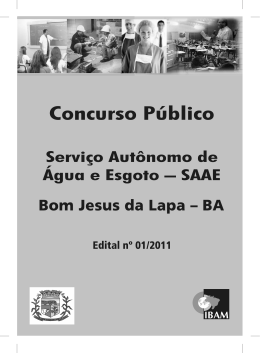 Documenta&ccedil;&atilde;o do Concurso