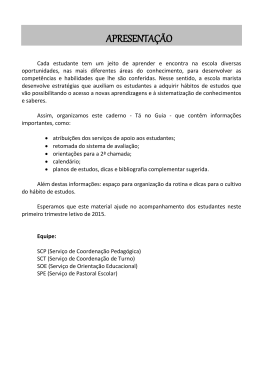 APRESENTA&Ccedil;&Atilde;O - Col&eacute;gios Maristas