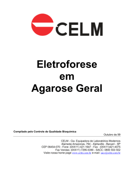 Eletroforese em Agarose Geral