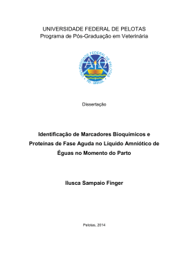 Identificação de Marcadores Bioquímicos e Proteínas de